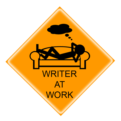 Writer at Work sign